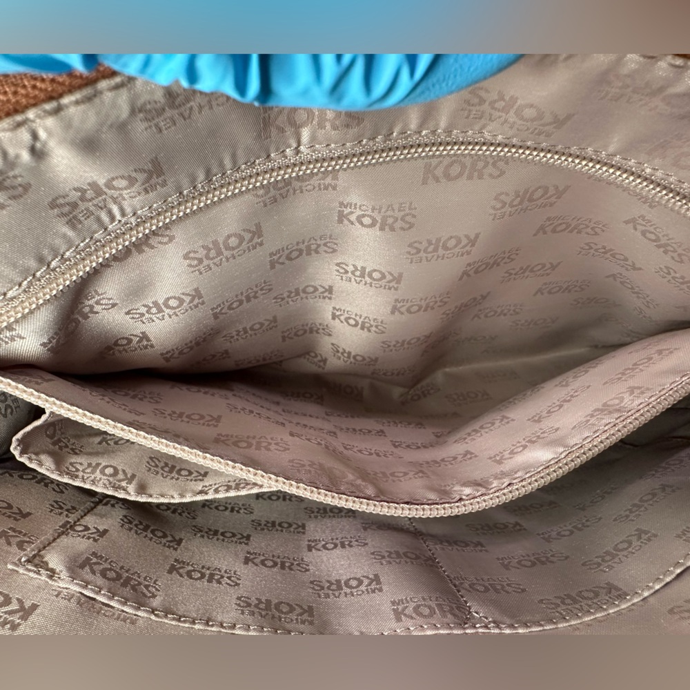 Michael Kors Canvas Purse Brooklyn - Picture 6 of 8